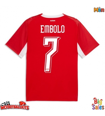 Switzerland Breel Embolo #7 Replica Home Stadium Shirt World Cup 2026 Short Sleeve